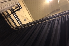 Old Museum black wool curtains