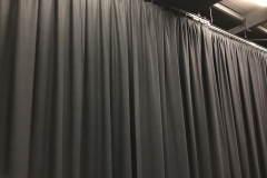 School Performing Arts Centre black wool curtains back